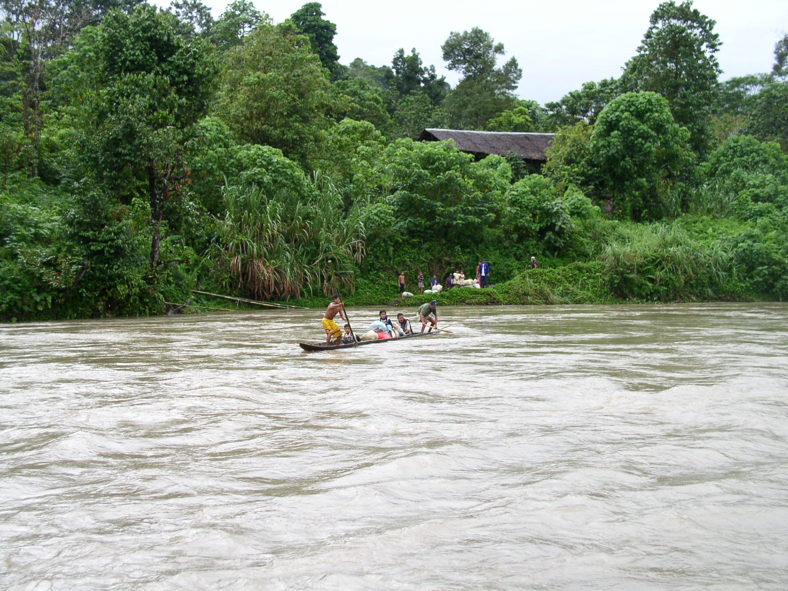 our ferry across the river